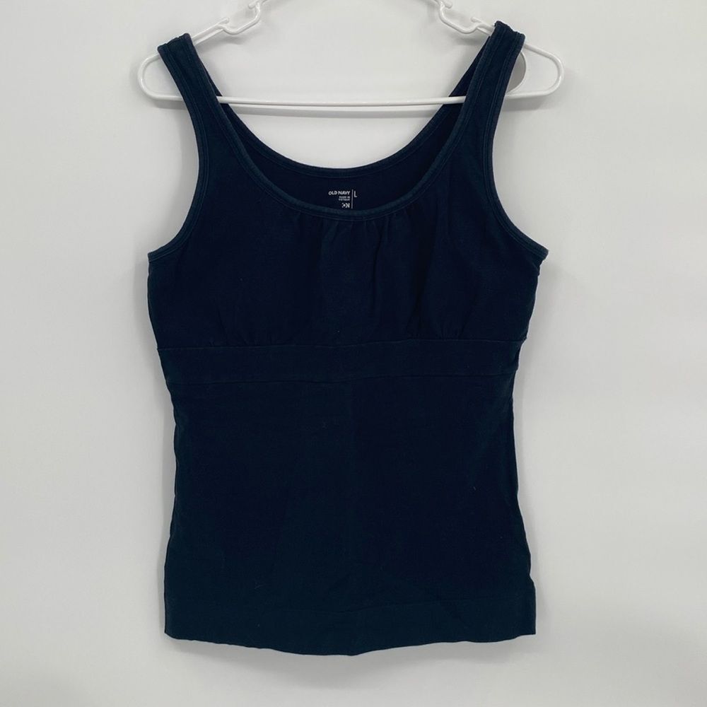 Old Navy Black Workout Tank Shelf Bra Athletic Large